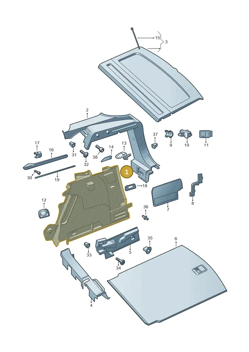 57A867428TCA9 — Skoda Karoq (2017-2023) diagram 834867800, position 1