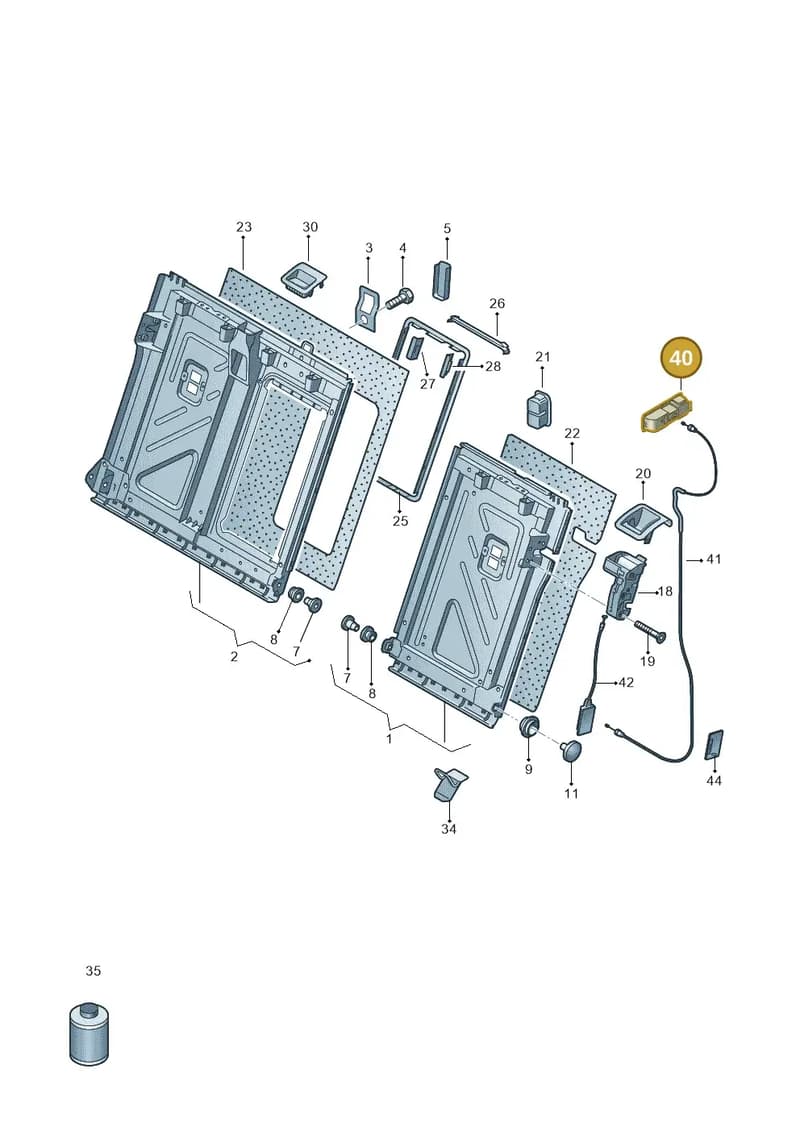 57A885592A9B9 — Skoda Karoq (2017-2023) diagram 834885090, position 40