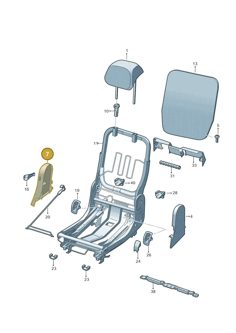 57A8857409B9 — Skoda Karoq (2017-2023) diagram 834000090, position 7