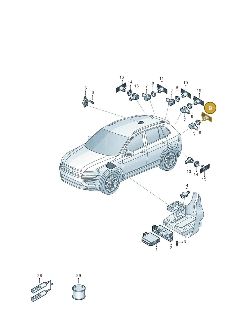 57A919485E — Skoda Karoq (2017-2023) diagram 804919550, position 9