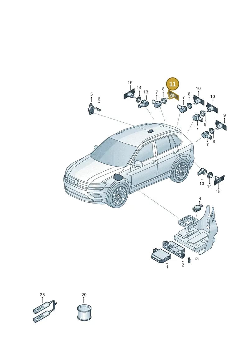 57A919486E — Skoda Karoq (2017-2023) diagram 804919550, position 11