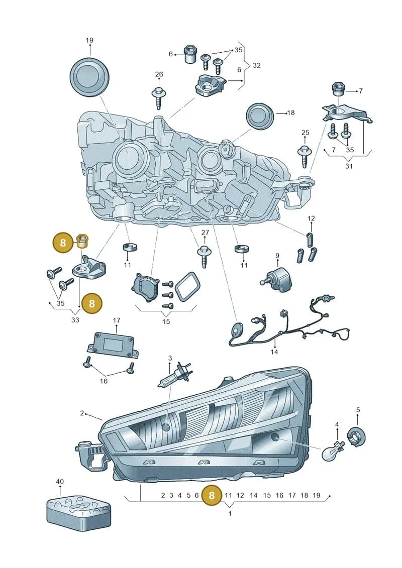 57A941141 — Skoda Kamiq (2019-2020) diagram 584941000, position 8