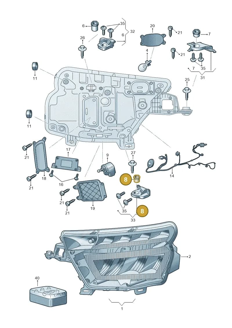 57A941141 — Skoda Kamiq (2019-2020) diagram 584941010, position 8