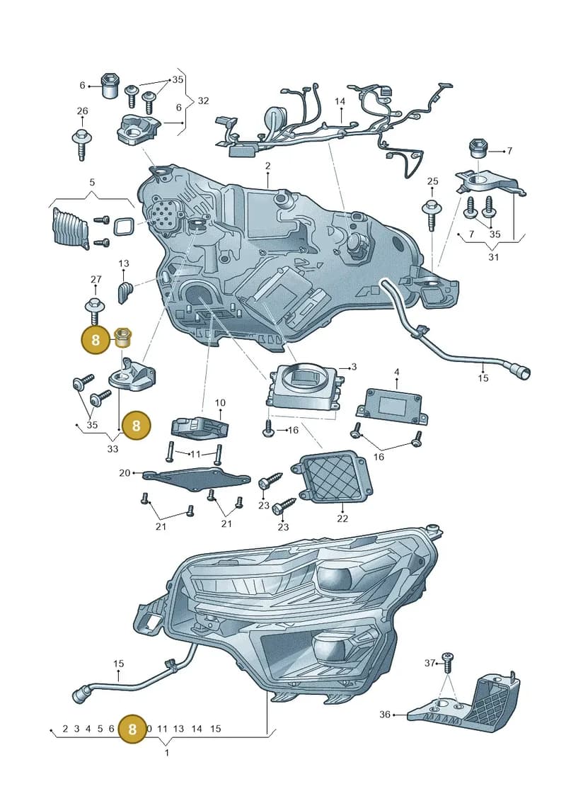 57A941141 — Skoda Karoq (2017-2023) diagram 834941022, position 8