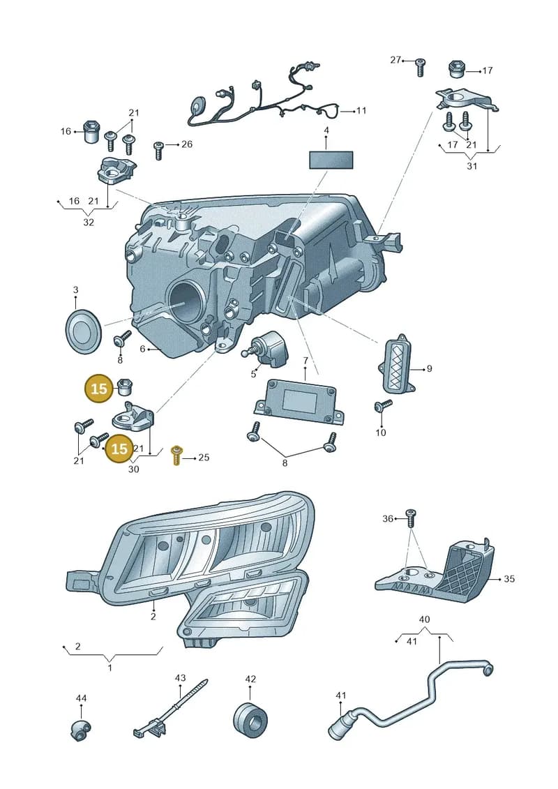 57A941141 — Skoda Karoq (2017-2023) diagram 834941200, position 15
