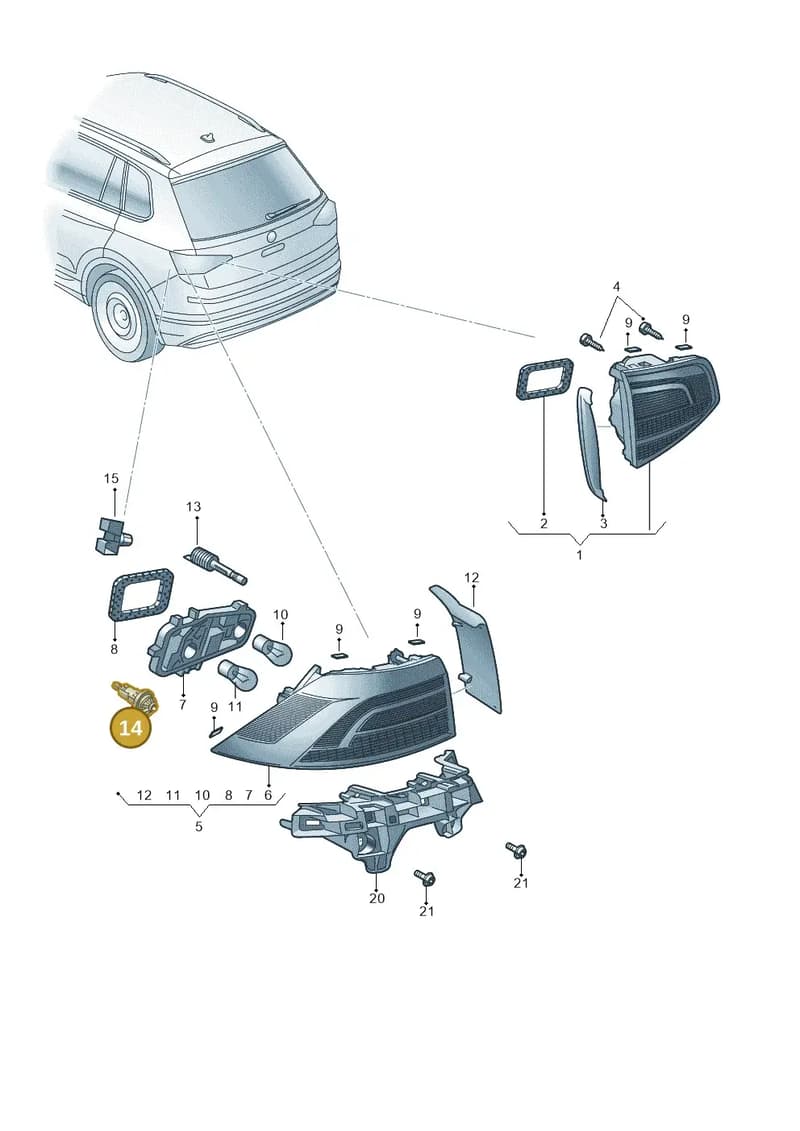 57A945187 — Skoda Karoq (2017-2023) diagram 834945000, position 14
