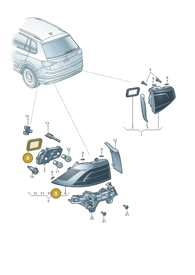57A945191A — Skoda Karoq (2017-2023) diagram 834945000, position 8