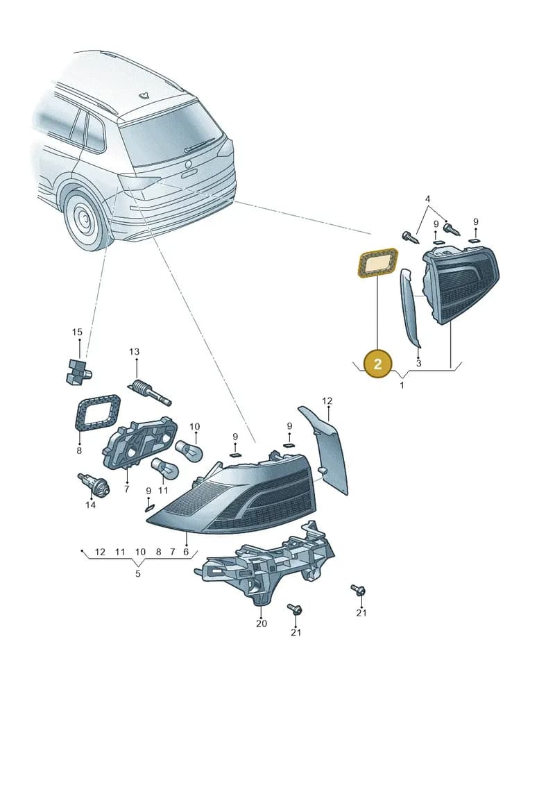 57A945198A — Skoda Karoq (2017-2023) diagram 834945000, position 2