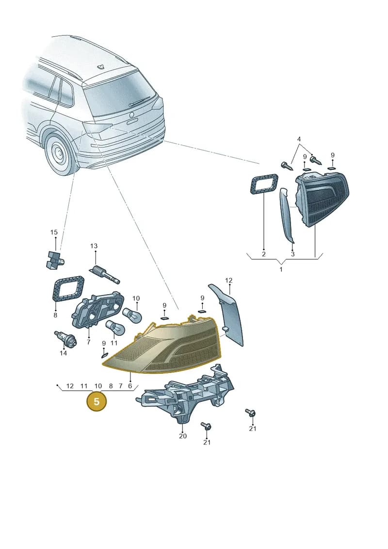57A945208D — Skoda Karoq (2017-2023) diagram 834945000, position 5