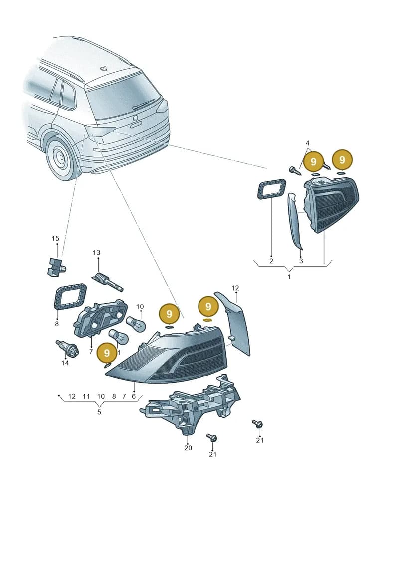 57A945731A — Skoda Karoq (2017-2023) diagram 834945000, position 9