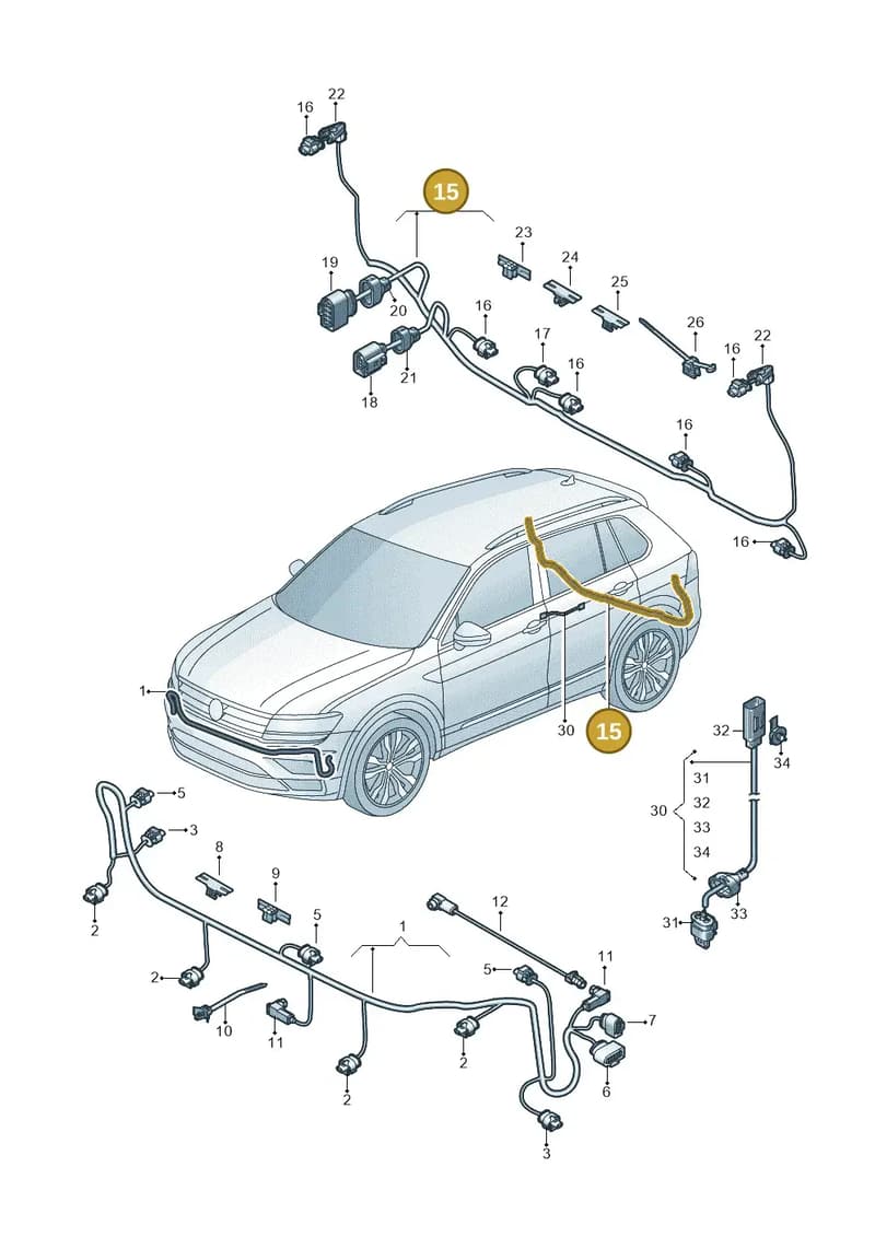 57A971104M — Skoda Karoq (2017-2023) diagram 884971900, position 15