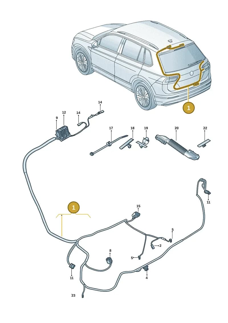 57A971145F — Skoda Karoq (2017-2023) diagram 834972082, position 1