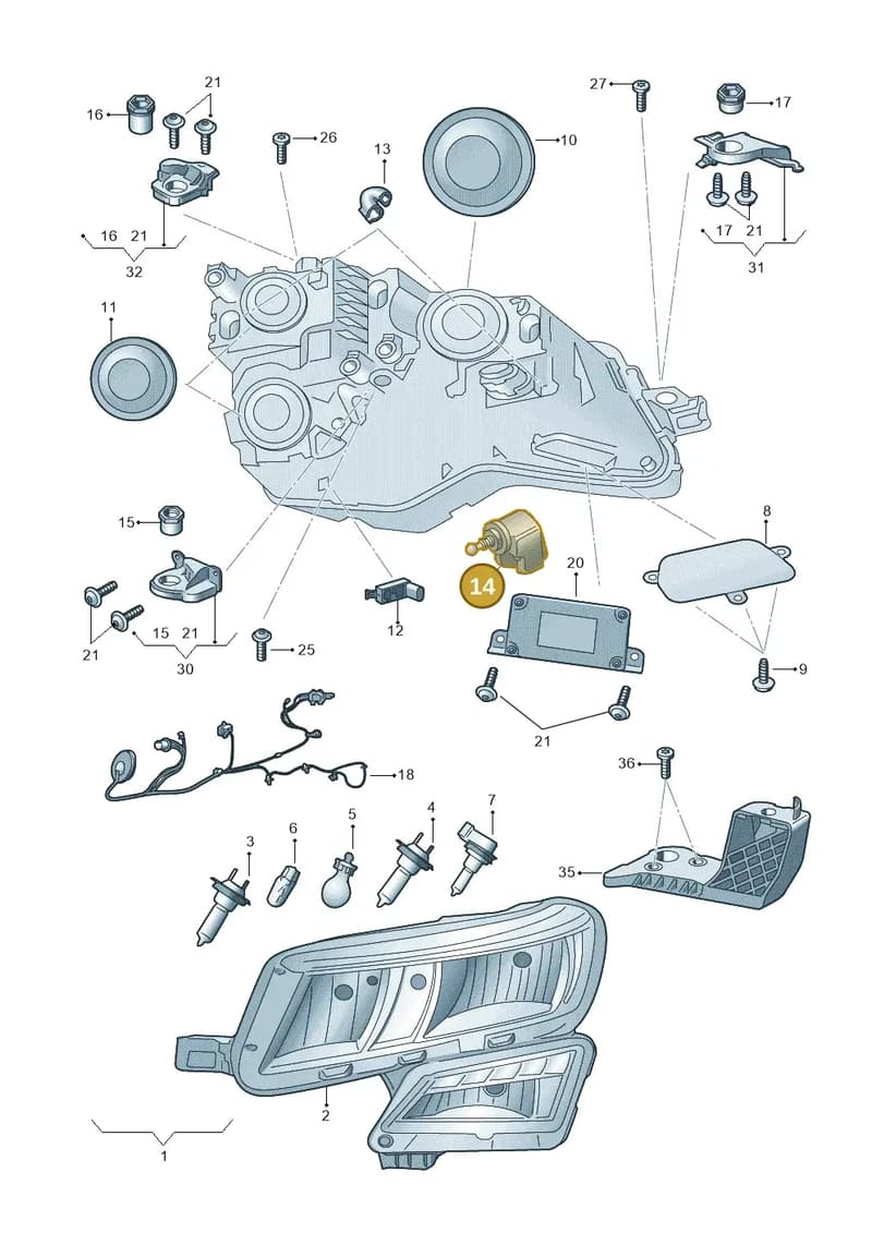 57B941813 — Skoda Karoq (2017-2023) diagram 834941000, position 14