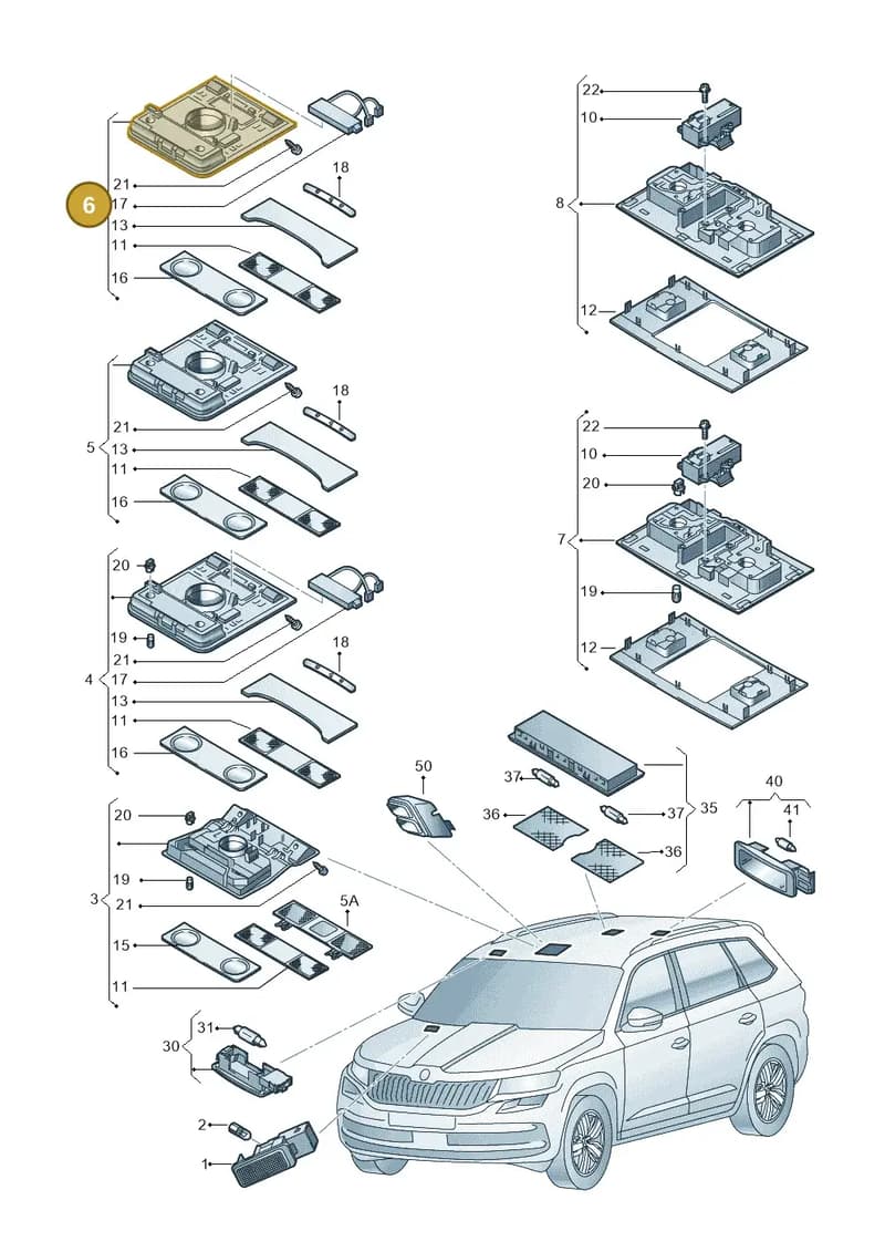 57B947105HAQD — Skoda Karoq (2017-2023) diagram 834947000, position 6