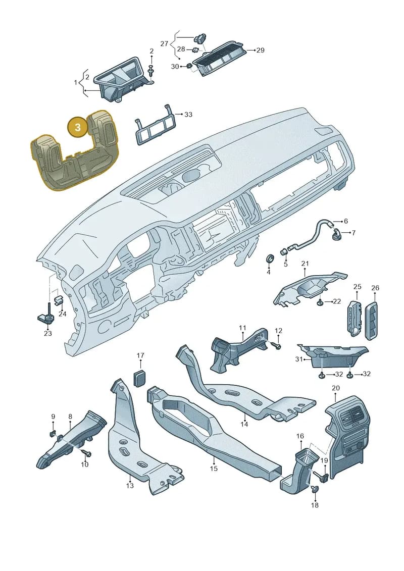 57C819363 — Skoda Karoq (2017-2023) diagram 834819030, position 3