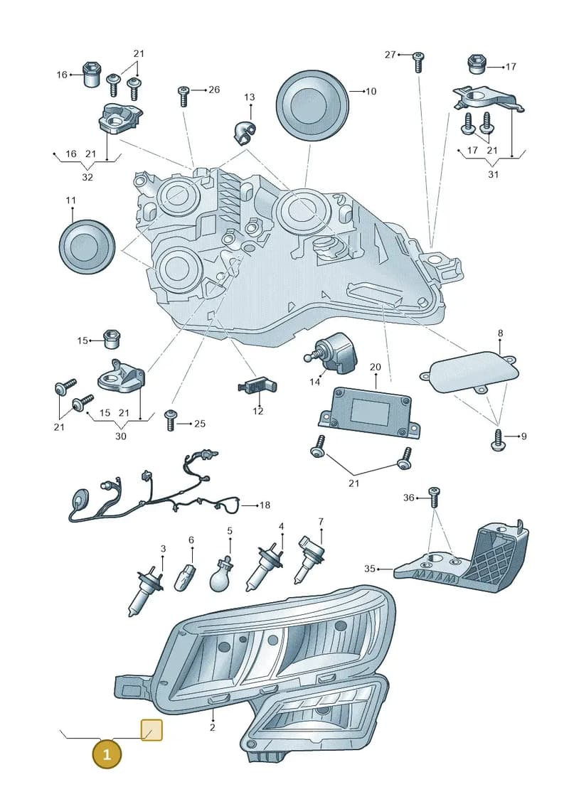 57C941016A — Skoda Karoq (2017-2023) diagram 834941000, position 1