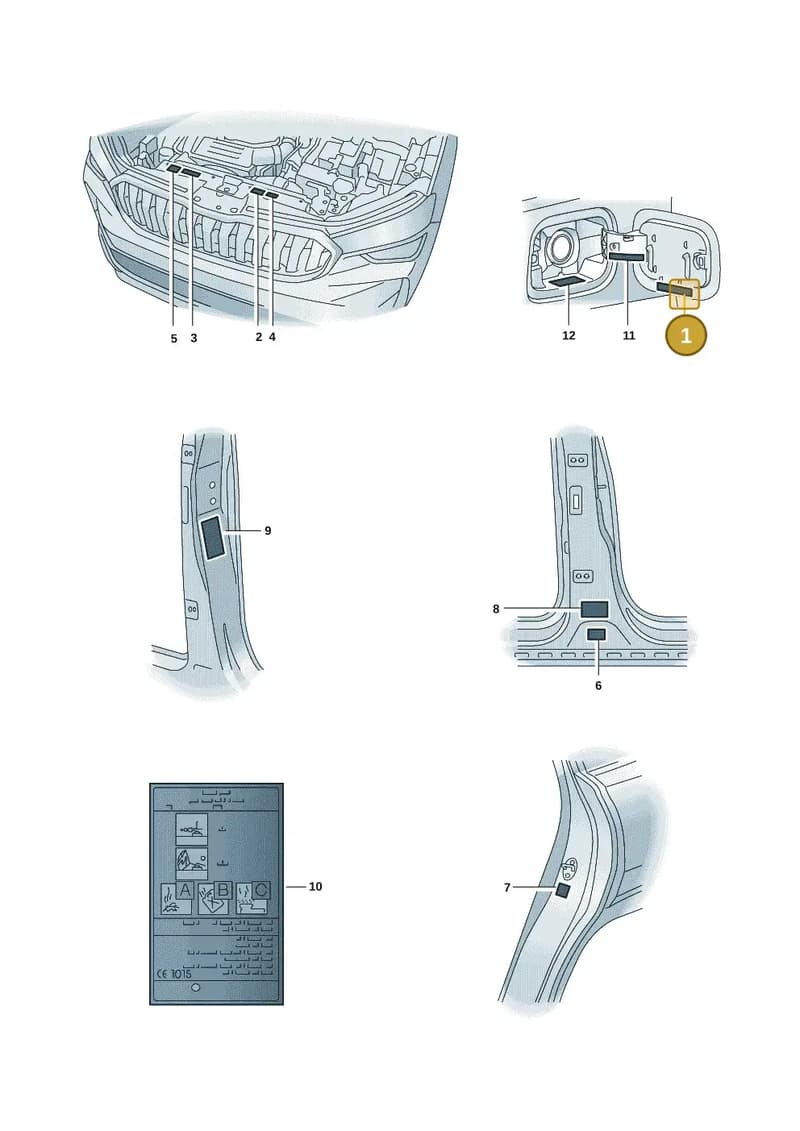 57H010000A — Skoda Kodiaq (2024-2024) diagram 57h010010, position 1