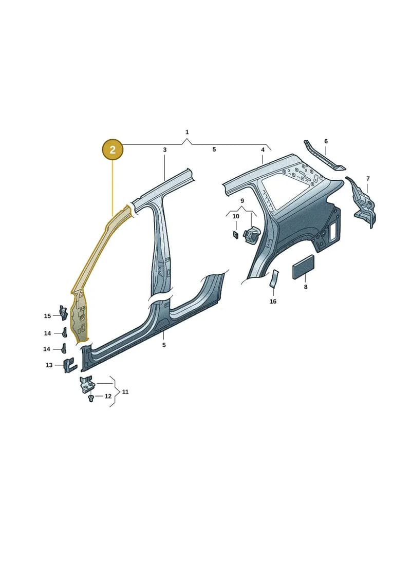 57H809601A — Skoda Kodiaq (2024-2024) diagram 57h809050, position 2