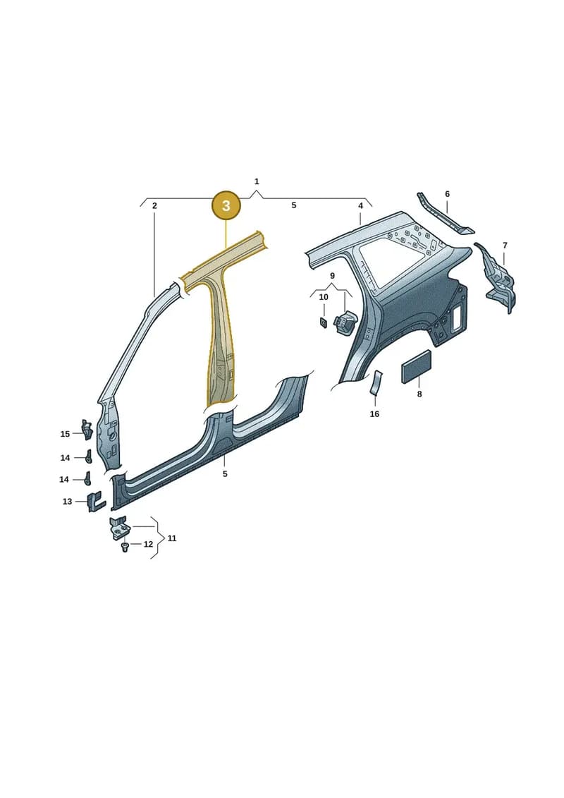 57H809601B — Skoda Kodiaq (2024-2024) diagram 57h809050, position 3