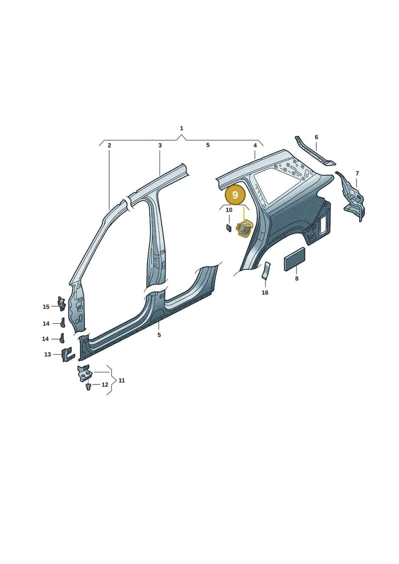 57H809611 — Skoda Kodiaq (2024-2024) diagram 57h809050, position 9