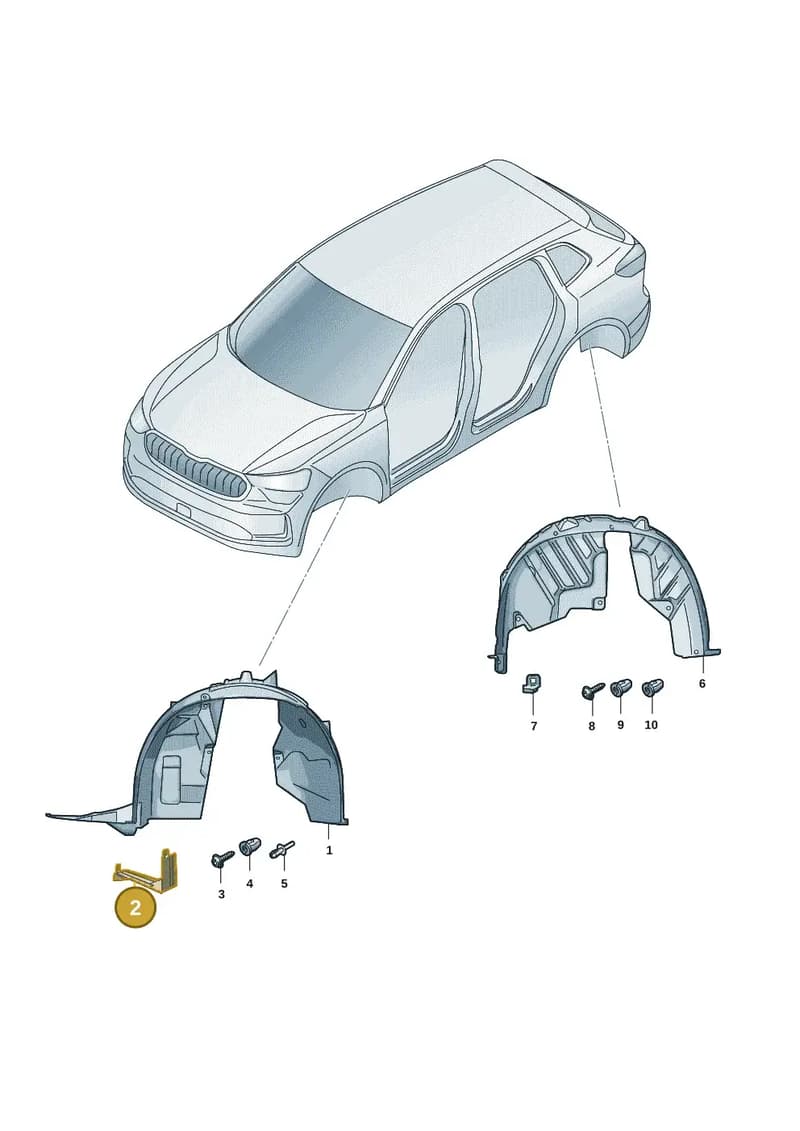 57H809915A — Skoda Kodiaq (2024-2024) diagram 57h821050, position 2