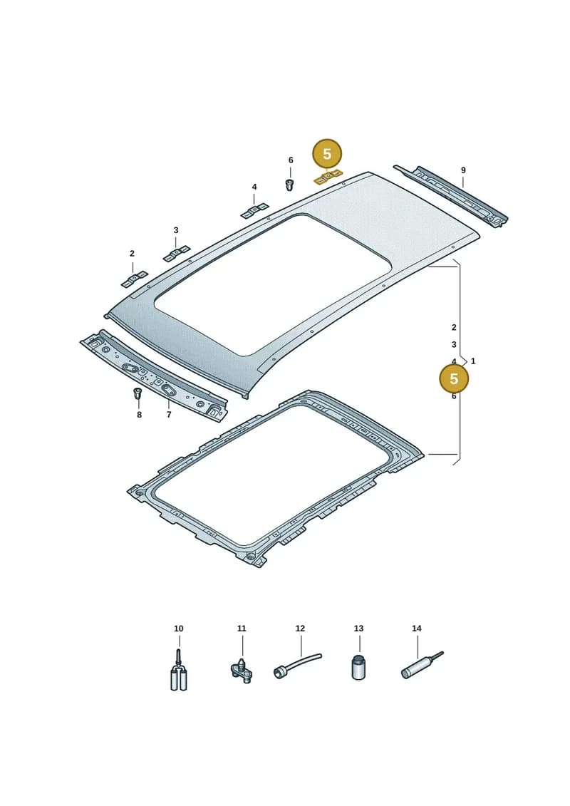 57H817905 — Skoda Kodiaq (2024-2024) diagram 57h817010, position 5