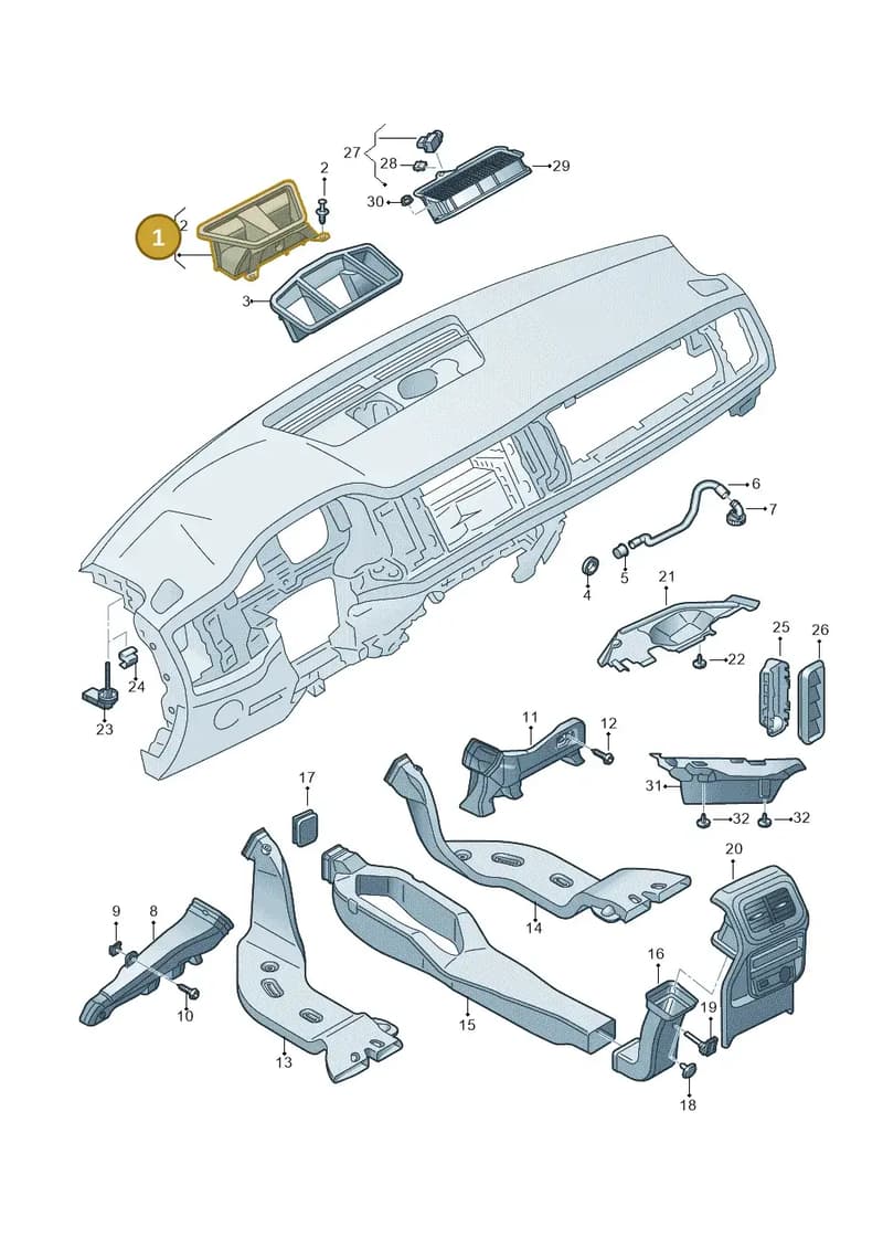 57H819655 — Skoda Kodiaq (2024-2024) diagram 804819300, position 1