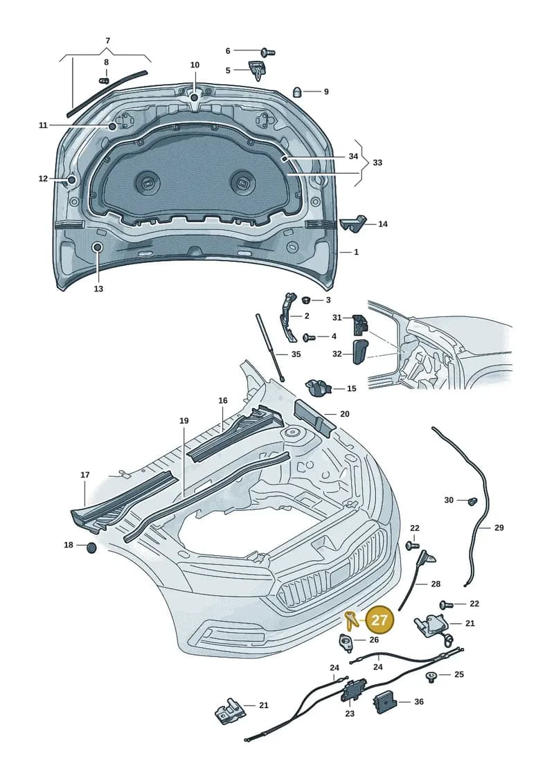 57H823661B — Skoda Kodiaq (2024-2024) diagram 57h823000, position 27
