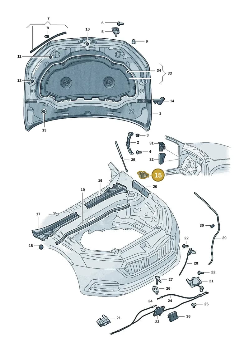 57H823713 — Skoda Kodiaq (2024-2024) diagram 57h823000, position 15