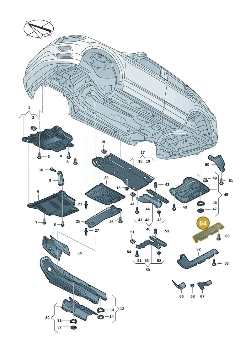 57H825206A — Skoda Kodiaq (2024-2024) diagram 57h825000, position 64