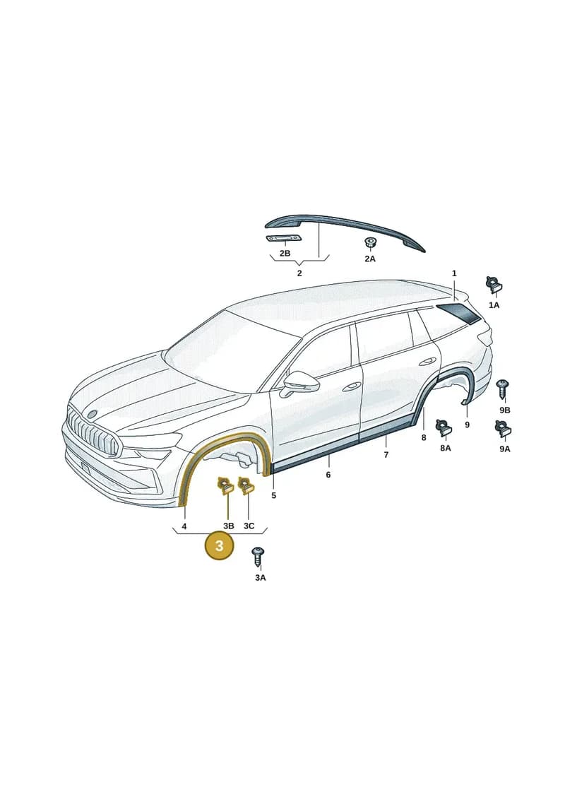 57H853717A9B9 — Skoda Kodiaq (2024-2024) diagram 57h853030, position 3