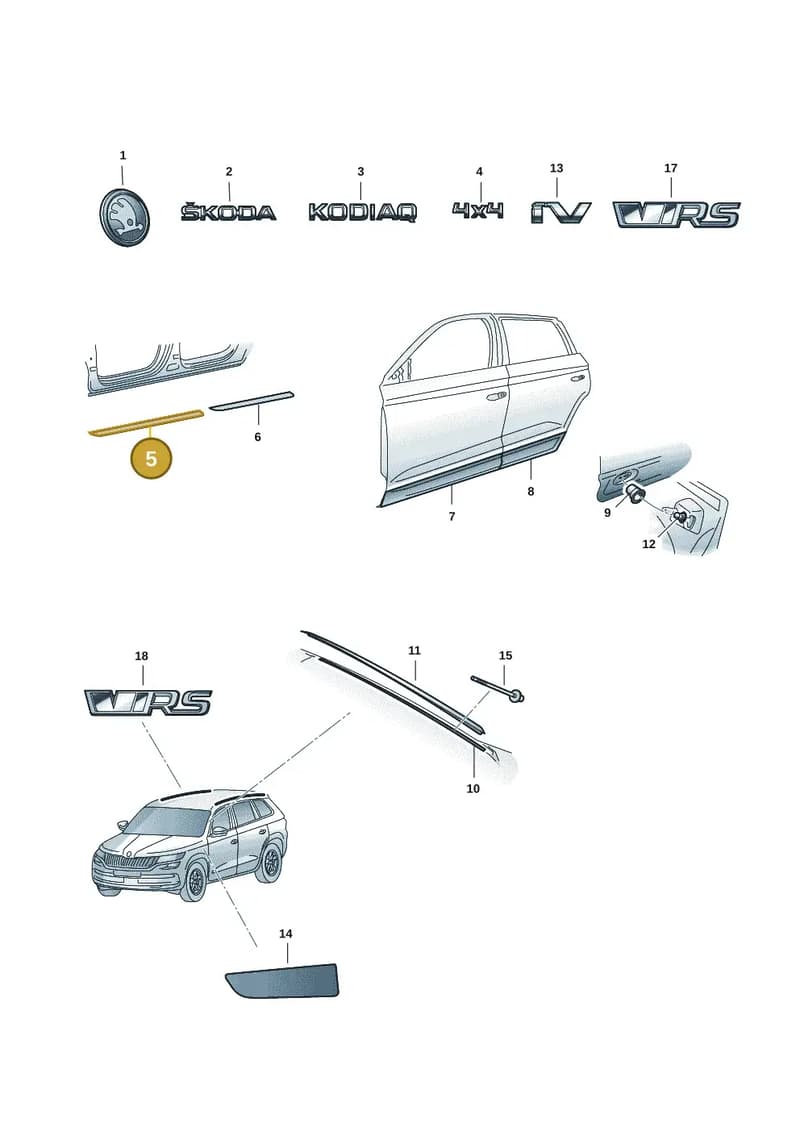 57H853814C8CH — Skoda Kodiaq (2024-2024) diagram 57h853000, position 5