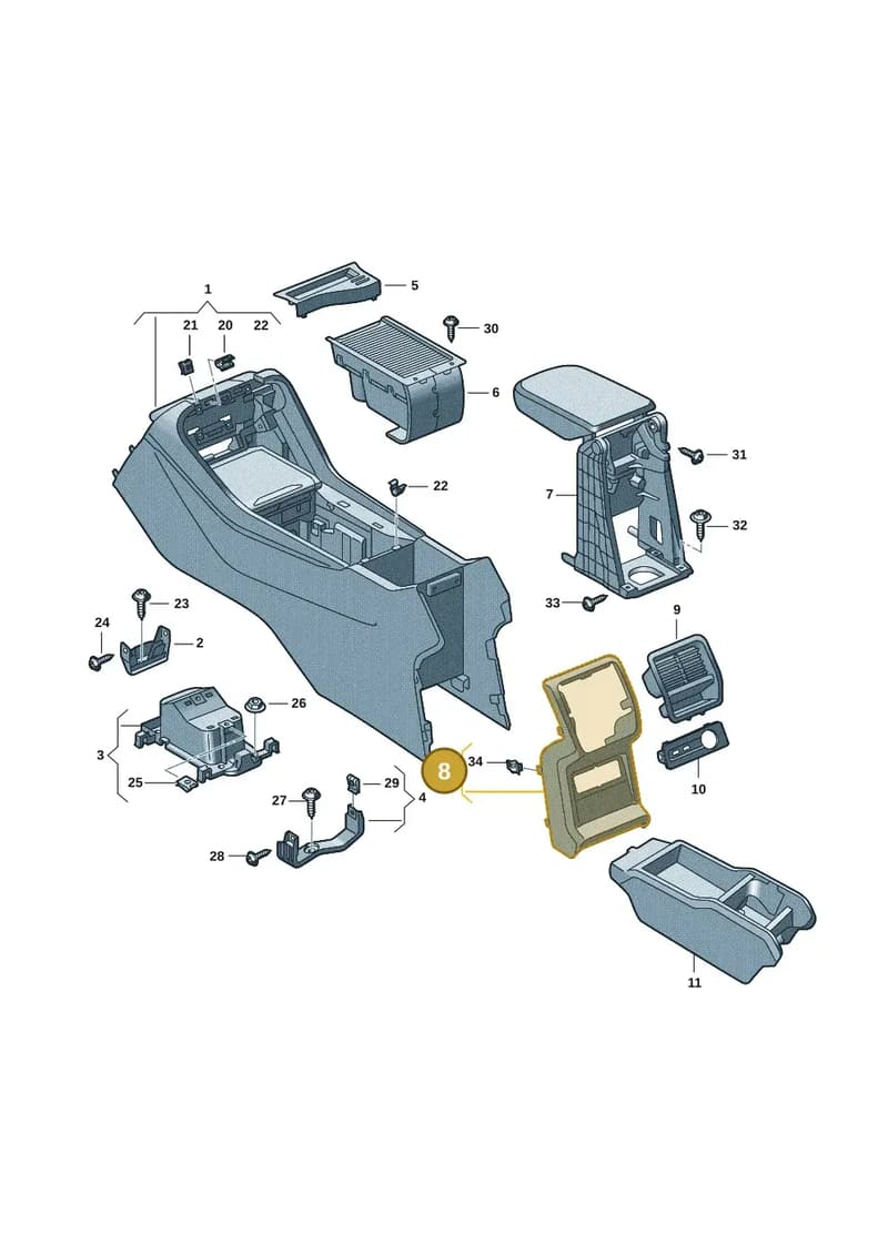 57H8572894PK — Skoda Kodiaq (2024-2024) diagram 57h863060, position 8
