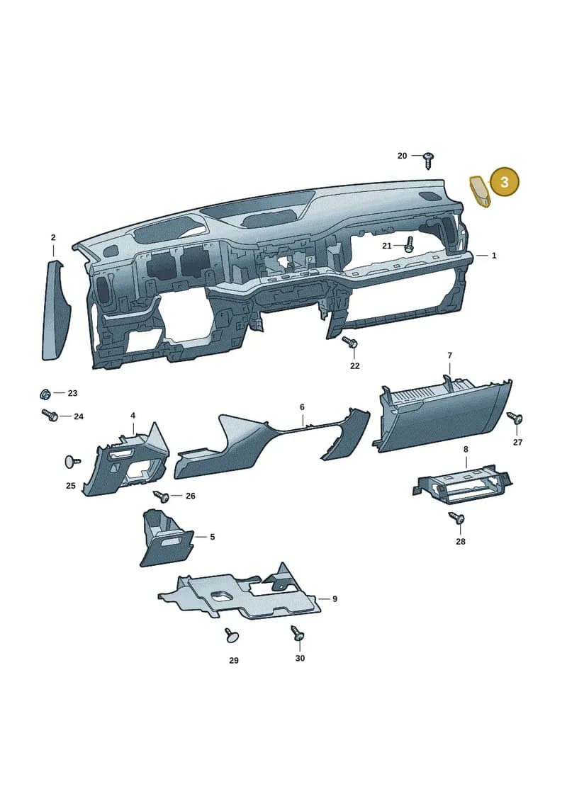 57H857504A4PK — Skoda Kodiaq (2024-2024) diagram 57h857010, position 3