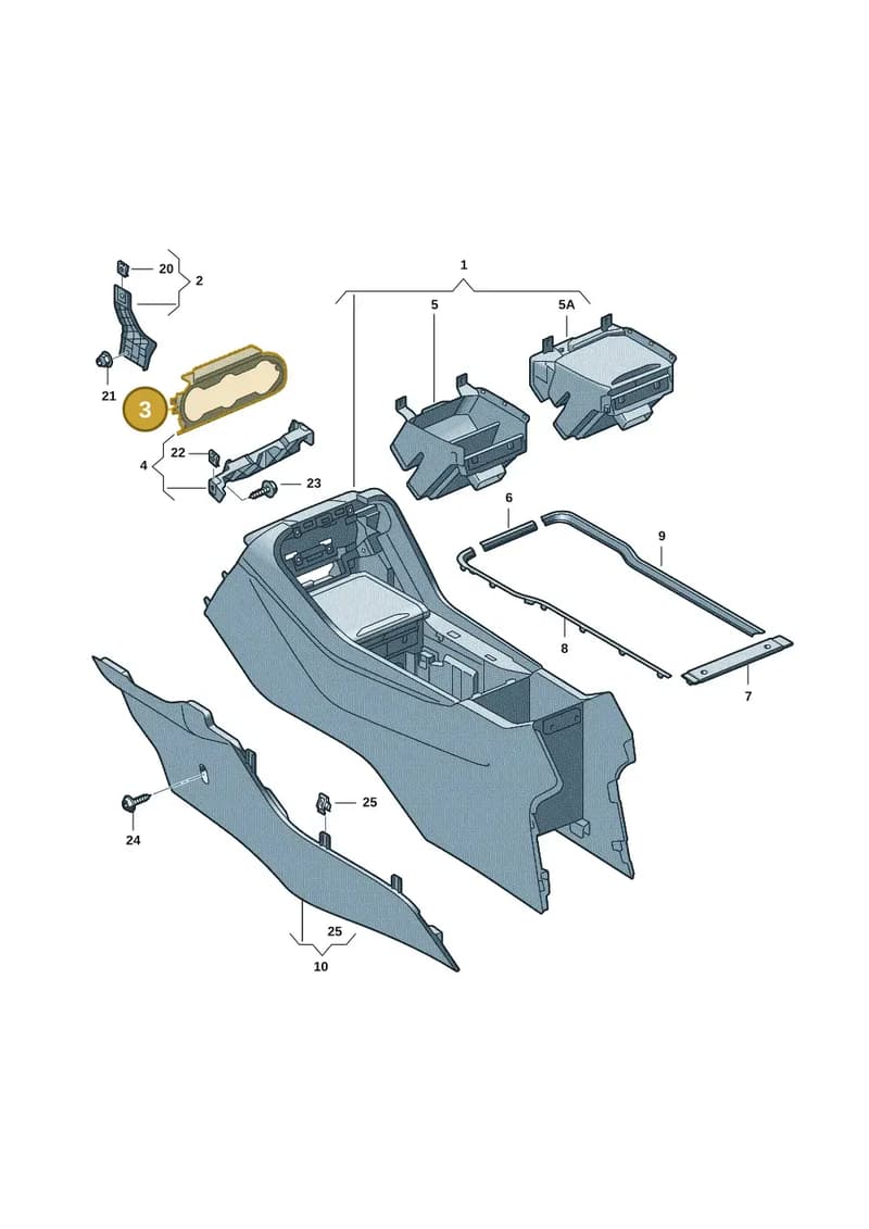 57H863041A4PK — Skoda Kodiaq (2024-2024) diagram 57h863050, position 3