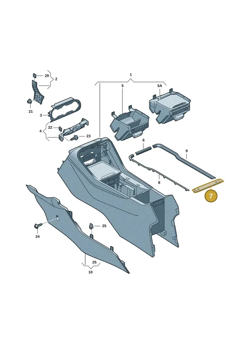 57H8632104PK — Skoda Kodiaq (2024-2024) diagram 57h863050, position 7