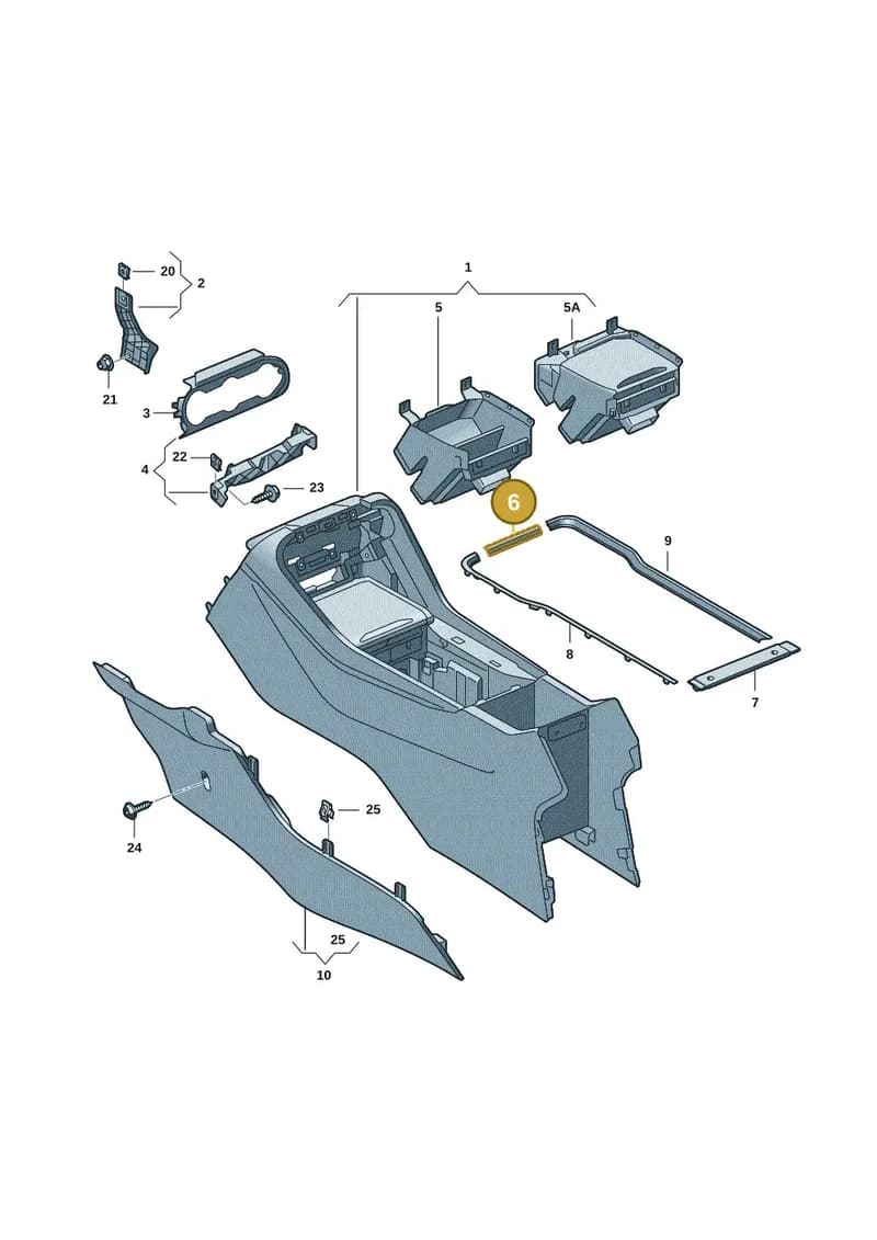 57H863215AWZK — Skoda Kodiaq (2024-2024) diagram 57h863050, position 6