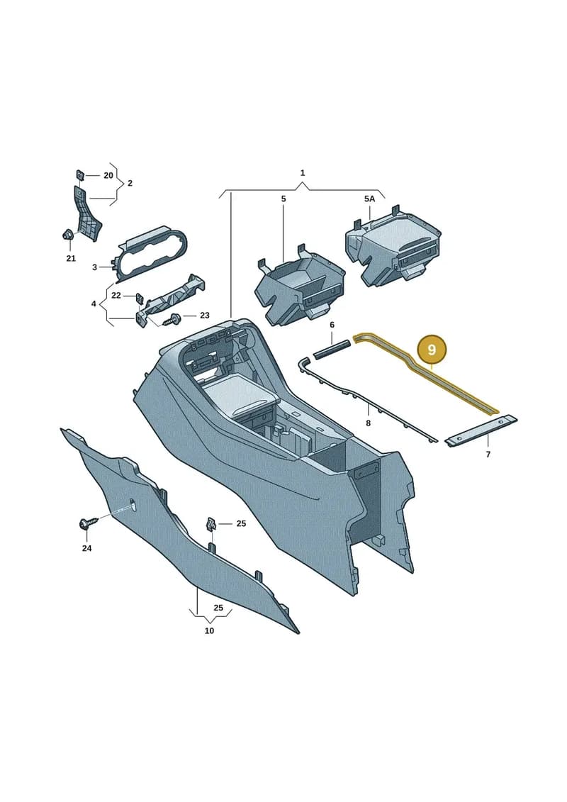 57H863218WZK — Skoda Kodiaq (2024-2024) diagram 57h863050, position 9