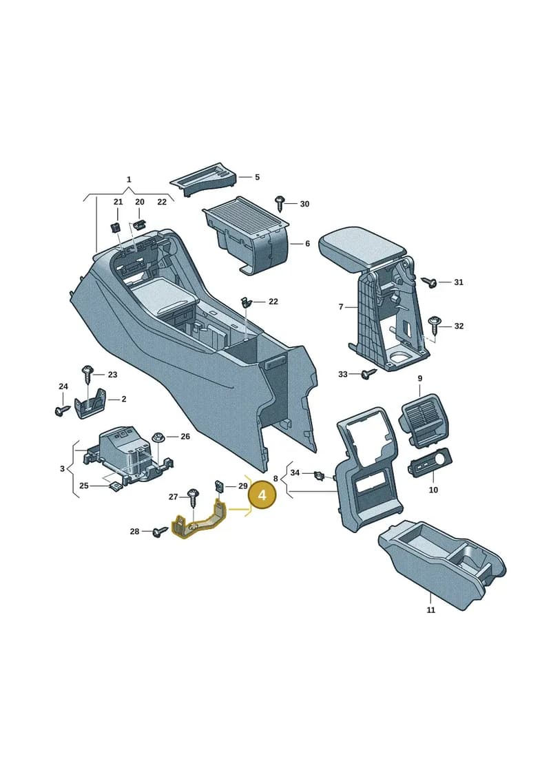 57H863525 — Skoda Kodiaq (2024-2024) diagram 57h863060, position 4