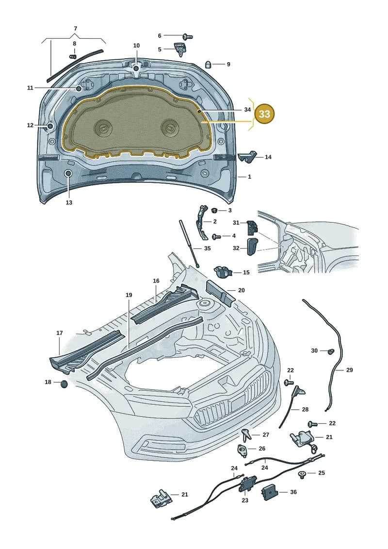 57H863831A — Skoda Kodiaq (2024-2024) diagram 57h823000, position 33