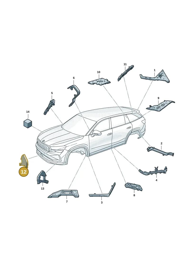 57H864237 — Skoda Kodiaq (2024-2024) diagram 57h864000, position 12