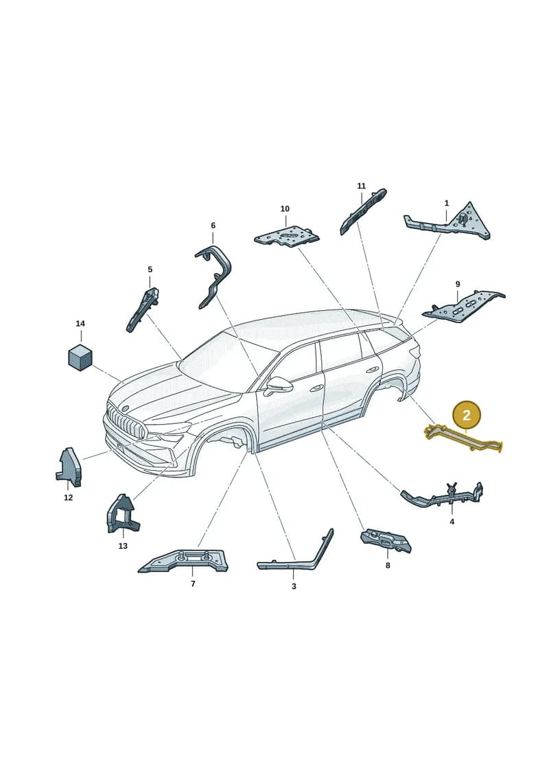 57H864621 — Skoda Kodiaq (2024-2024) diagram 57h864000, position 2