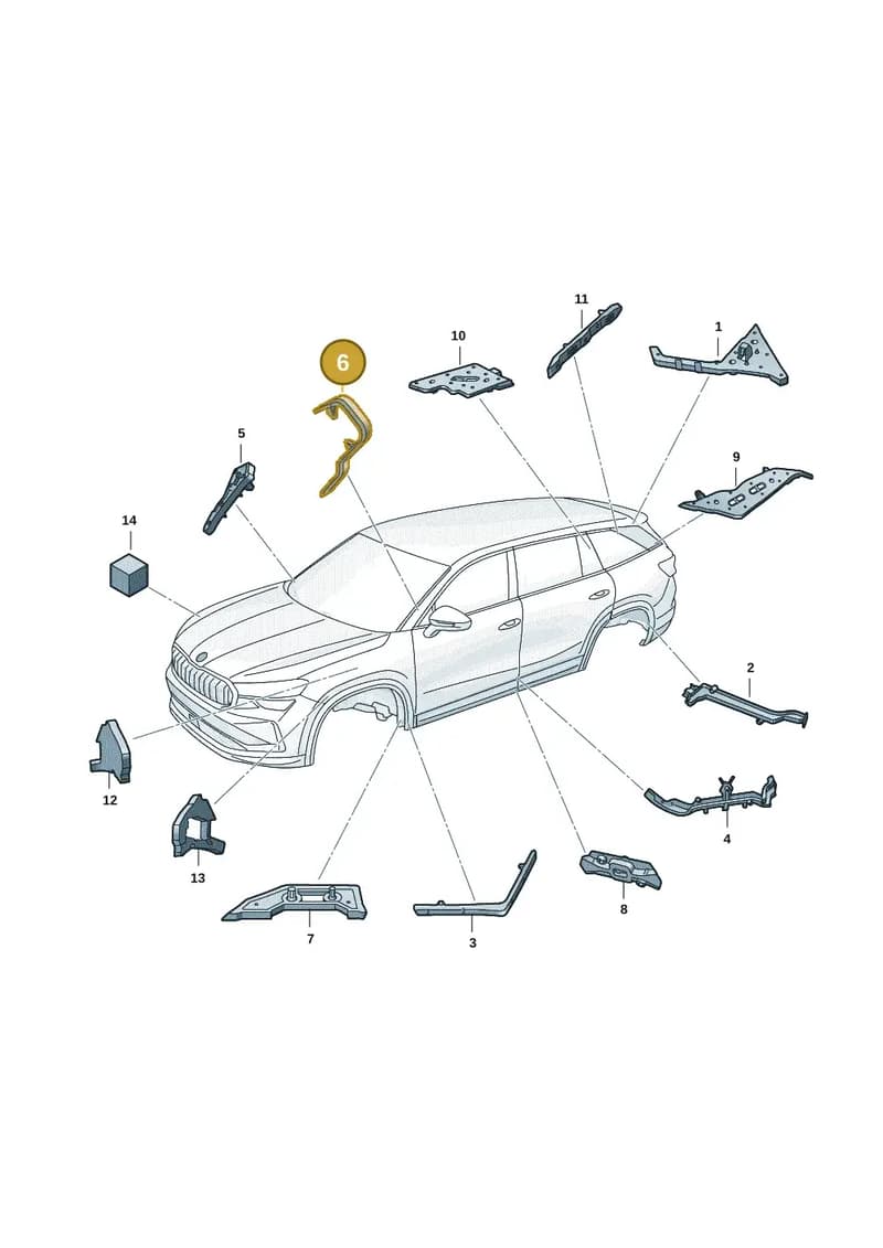 57H864623A — Skoda Kodiaq (2024-2024) diagram 57h864000, position 6