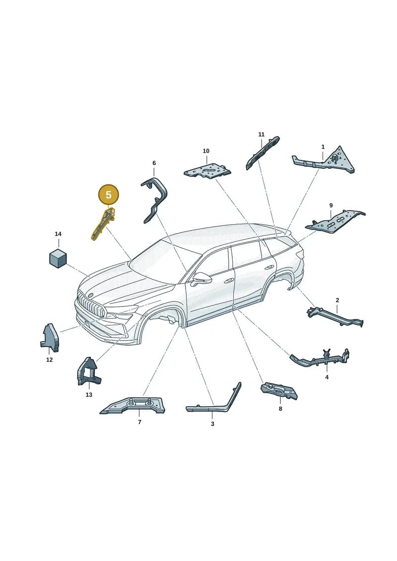 57H864623 — Skoda Kodiaq (2024-2024) diagram 57h864000, position 5