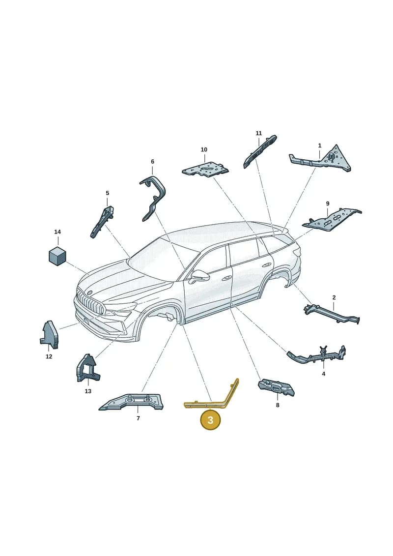 57H864627A — Skoda Kodiaq (2024-2024) diagram 57h864000, position 3