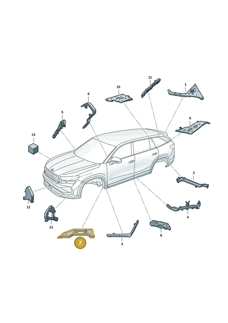 57H864628 — Skoda Kodiaq (2024-2024) diagram 57h864000, position 7