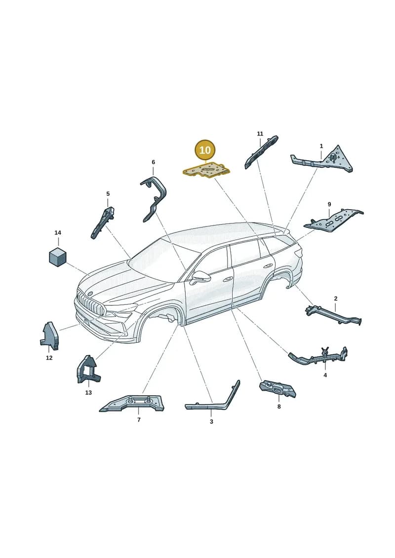 57H864630 — Skoda Kodiaq (2024-2024) diagram 57h864000, position 10