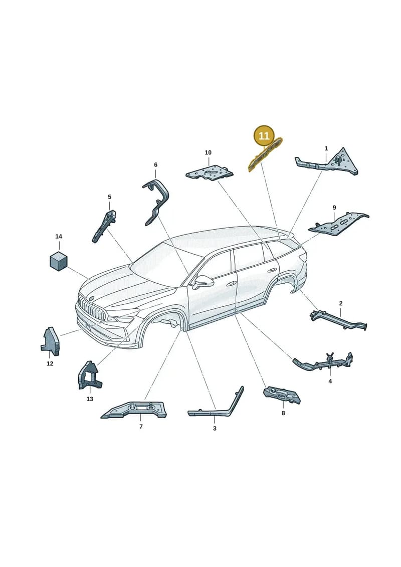 57H864637B — Skoda Kodiaq (2024-2024) diagram 57h864000, position 11