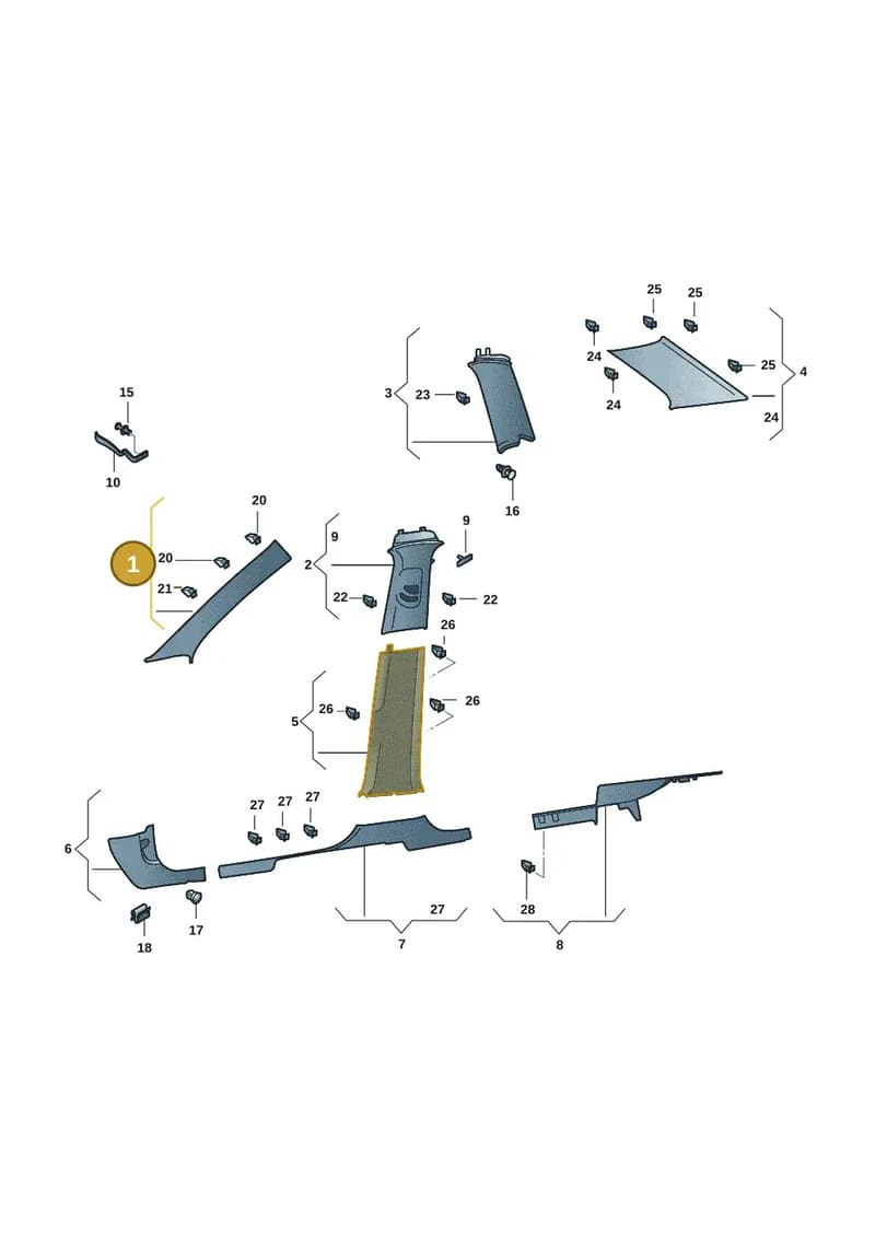 57H867233BRM5 — Skoda Kodiaq (2024-2024) diagram 57h867650, position 1