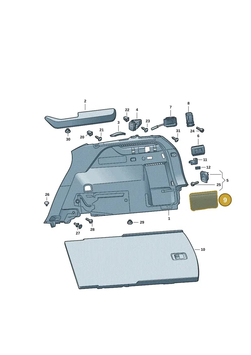 57H867461C4PK — Skoda Kodiaq (2024-2024) diagram 57h867080, position 9